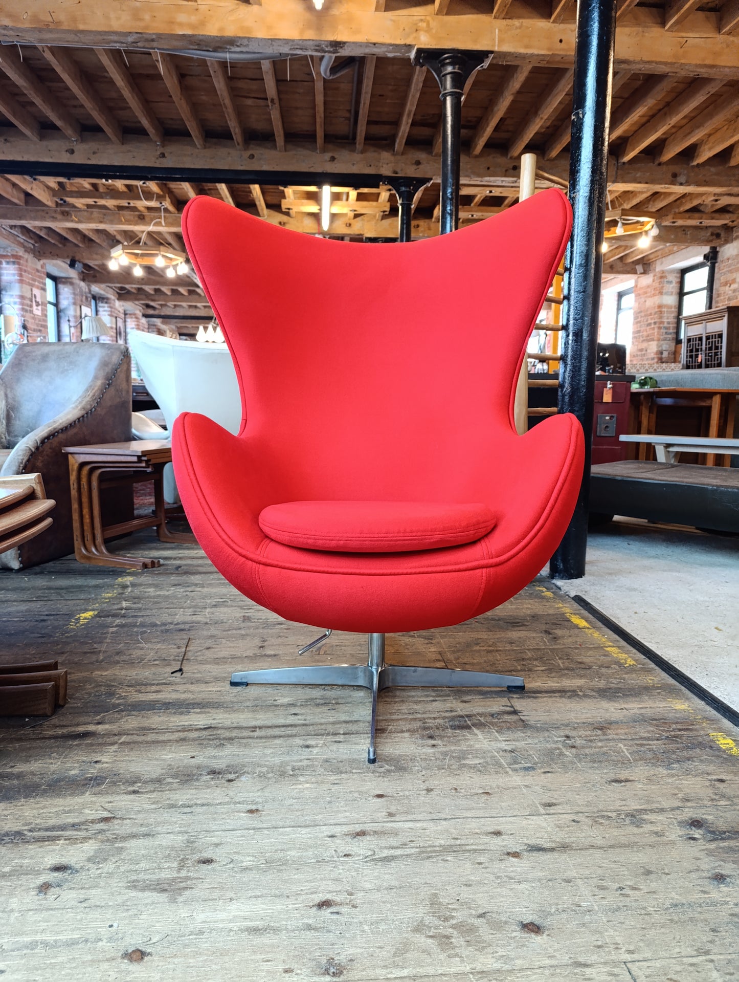 Mid-Century Modern Egg Chair, Swivel Base, 1960s Design | Choose Your Upholstery