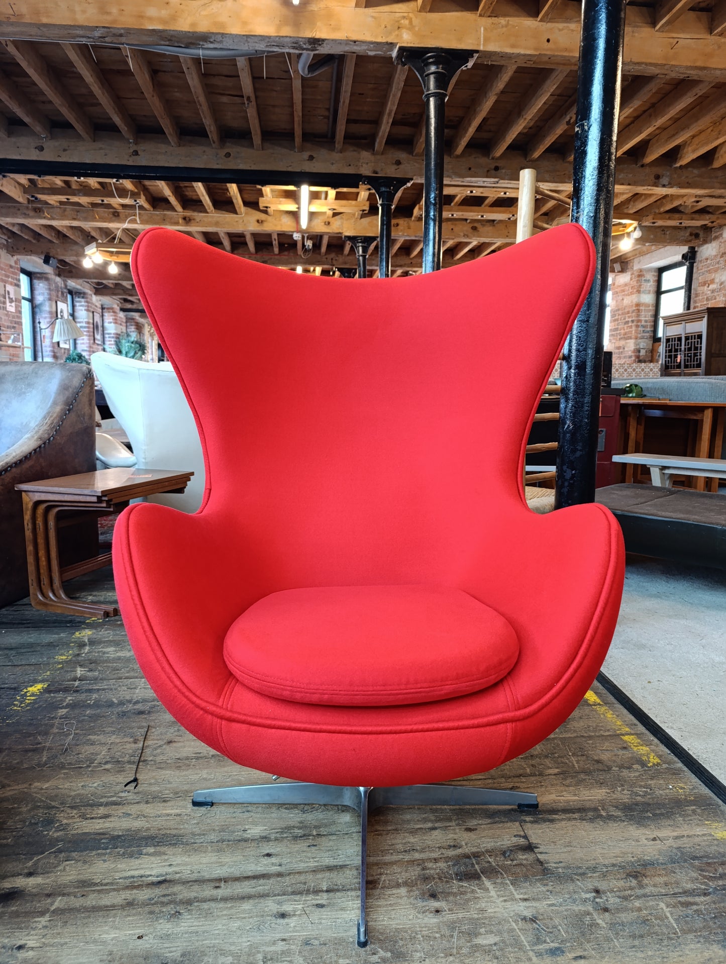 Mid-Century Modern Egg Chair, Swivel Base, 1960s Design | Choose Your Upholstery