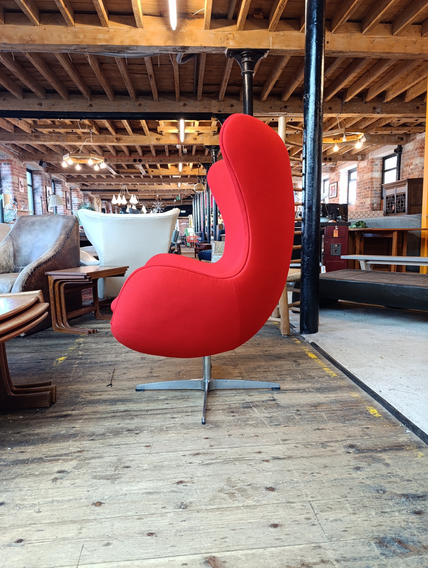 Mid-Century Modern Egg Chair, Swivel Base, 1960s Design | Choose Your Upholstery