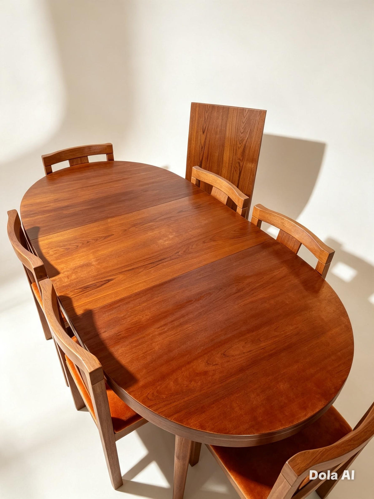 Skaraborgs Teak Dining Table and Six Vamdrup Chairs — photograph 10