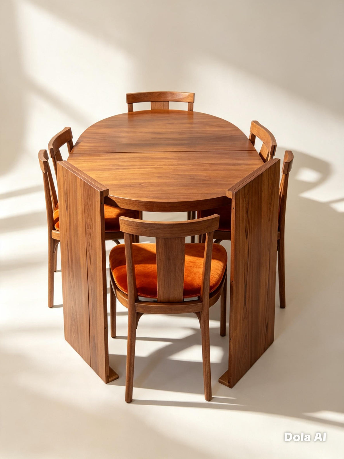 Skaraborgs Teak Dining Table and Six Vamdrup Chairs — photograph 12