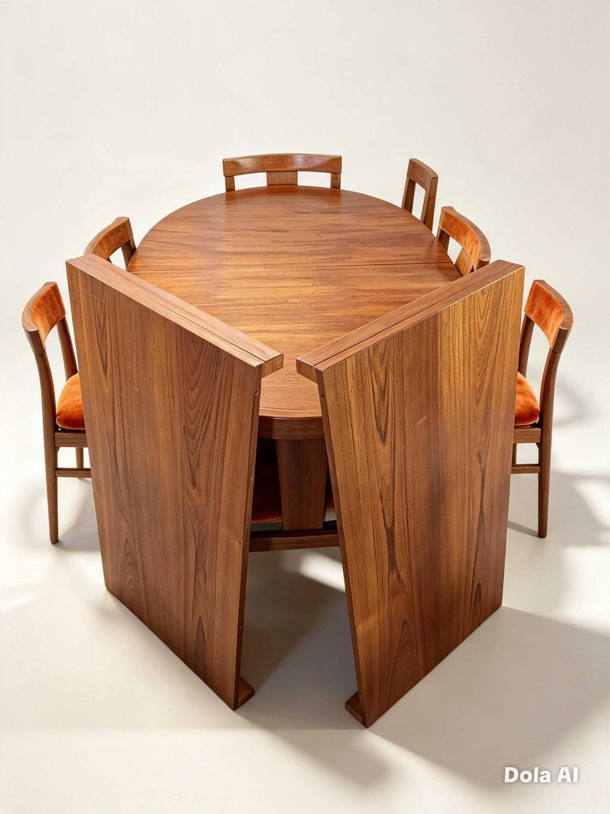 Skaraborgs Teak Dining Table and Six Vamdrup Chairs — photograph 8