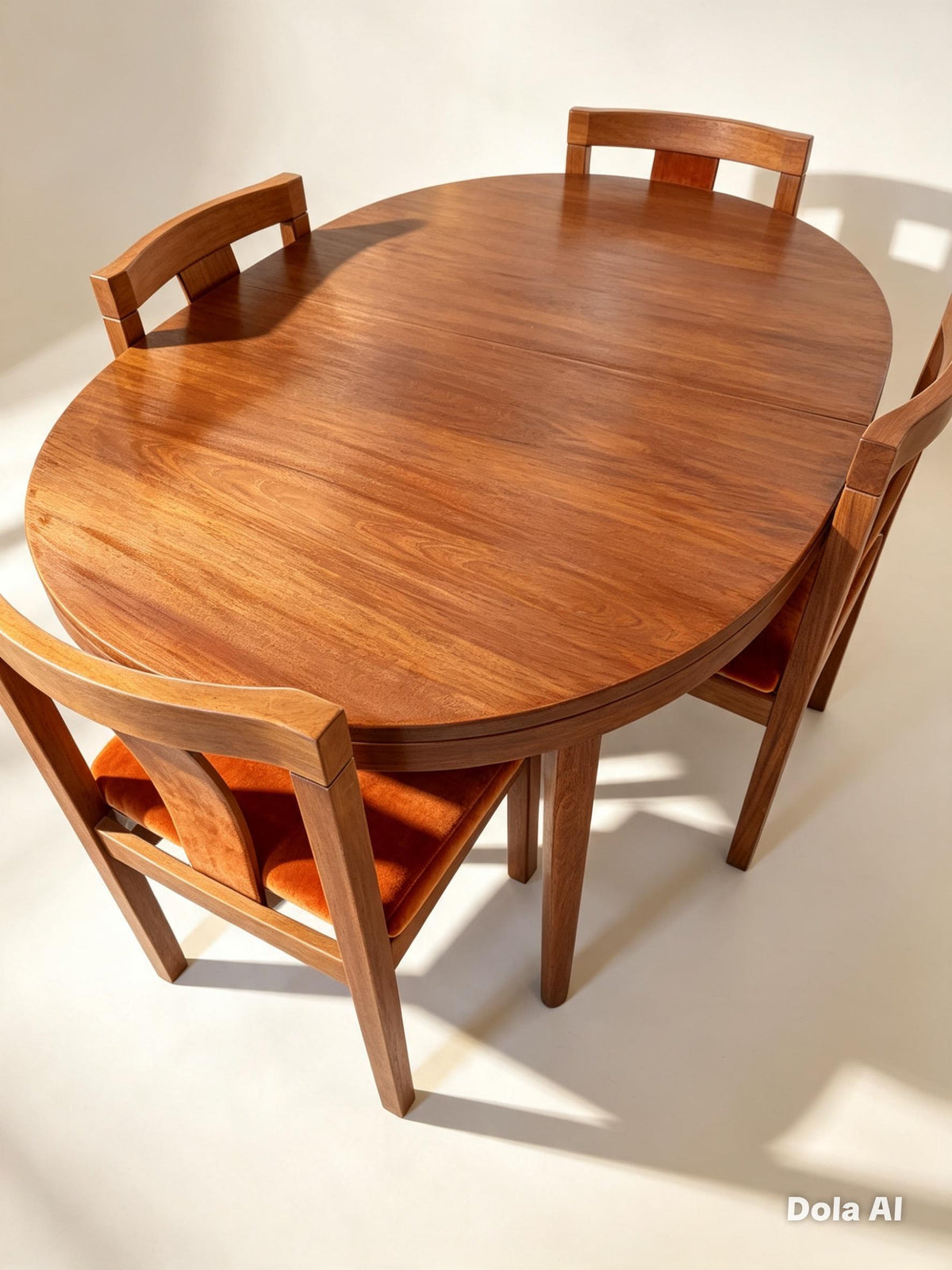 Skaraborgs Teak Dining Table and Six Vamdrup Chairs — photograph 13