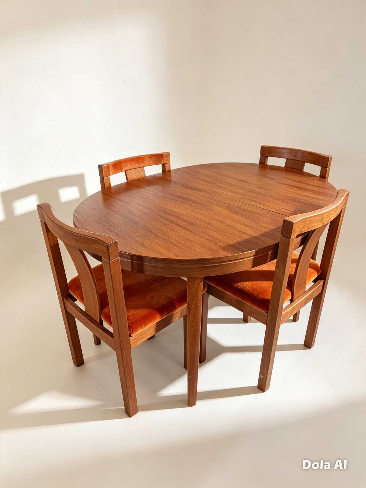Skaraborgs Teak Dining Table and Six Vamdrup Chairs — photograph 9