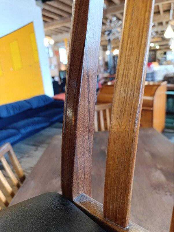 Danish Walnut and Rosewood Dining Table with Ten G Plan Chairs — photograph 5
