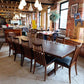 Danish Walnut and Rosewood Dining Table with Ten G Plan Chairs — photograph 1