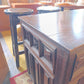 Tudor Revival Oak Coffer with Heraldic Carving — photograph 5