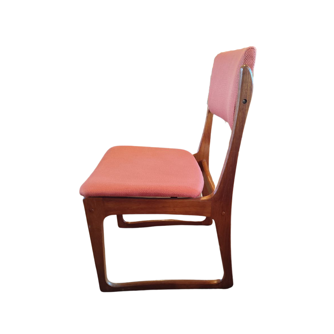 Vintage Danish Skovby M belfabrik Teak Dining Table with Extensions Four Chairs 1970s Design Classic