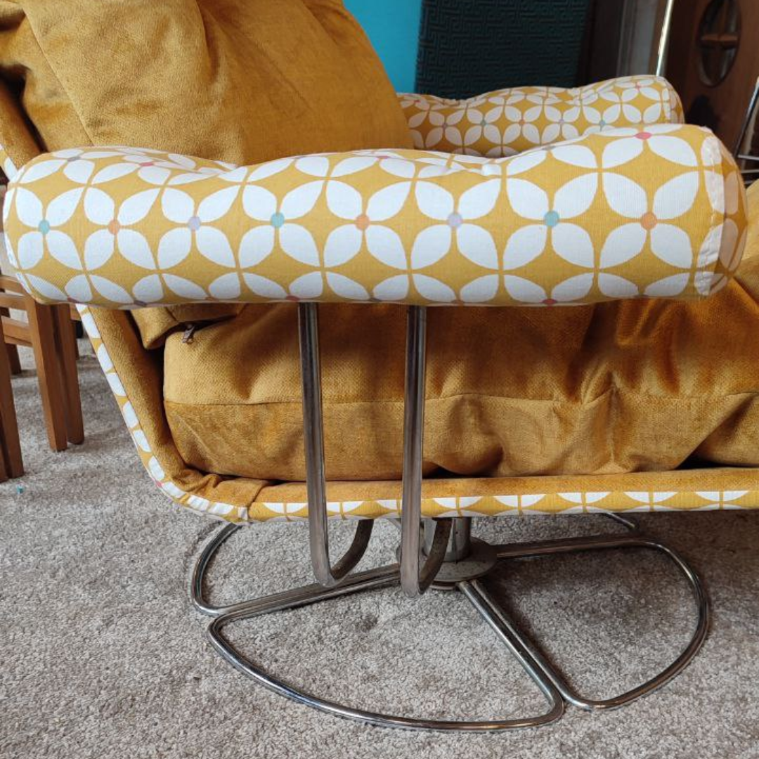 Vintage mid century modern swivel deals chair