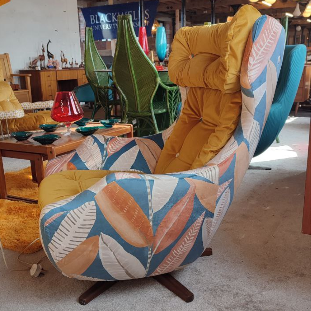 Parker knoll swivel egg chair deals