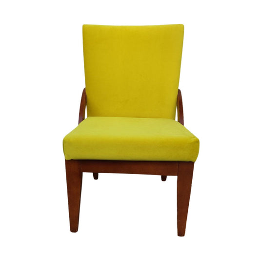 Beautiful 1950s Lounge Chair with Vibrant New Upholstery